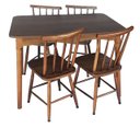 Ver imagem 2 de Jogo de Jantar Colonial Brisa Mesa 110x80 Cm + 04 Cadeiras Imbuia Rustico