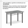 Conjunto de Mesa Tubular 100cm X 60cm Tampo em Granito com 4 Cadeiras - 10