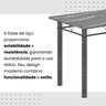 Conjunto de Mesa Tubular 100cm X 60cm Tampo em Granito com 4 Cadeiras - 11