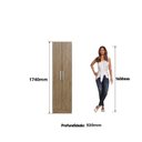 Ver imagem 6 de Armário Multiuso 2 Portas 5 Prateleiras Marrom/Wood