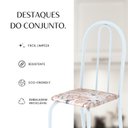 Ver imagem 6 de Conjunto de Mesa Tubular 100cm X 60cm Tampo em Granito com 4 Cadeiras