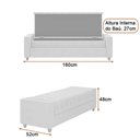 Ver imagem 4 de Puff Baú Calçadeira 160cm Heste Courino Off White - Sallar Home