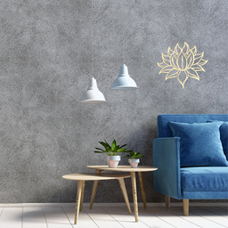 Mandala Flor de Lotus em Mdf Branco - 3
