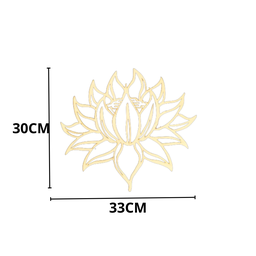 Mandala Flor de Lotus em Mdf Branco - 2