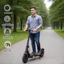 Ver imagem 3 de Patinete Elétrico 350w Dobrável 25 Km/h Autonomia 35 Km até 120 Kg Led Preto Importway Iwpel350