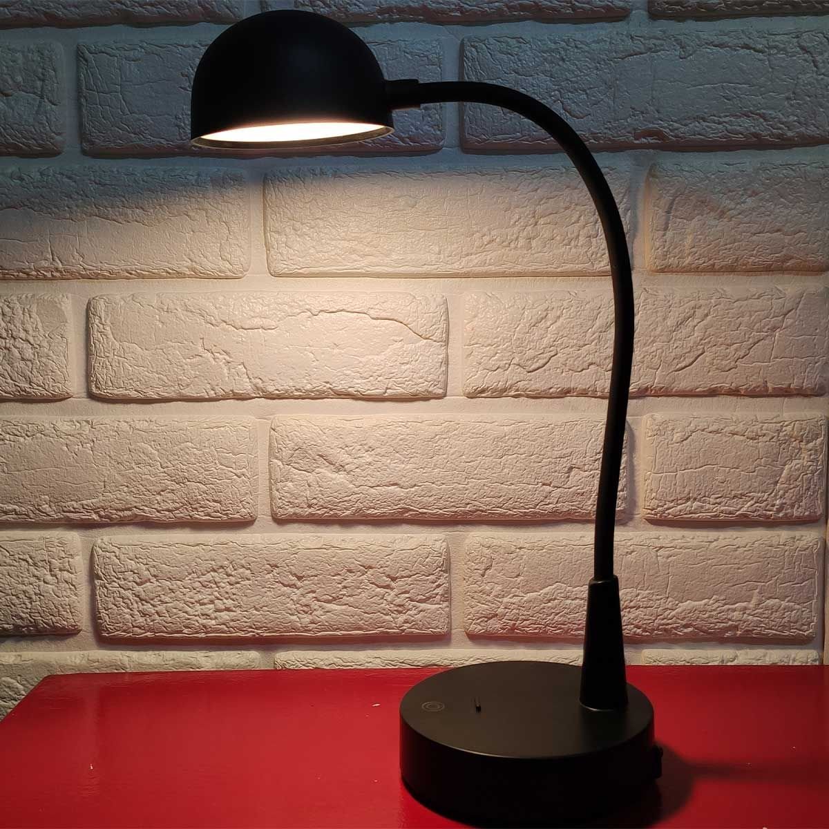 Luminaria Abajur Led 3 Tons Touch Flexivel Usb Bateria Recarregavel Mesa Sala Quarto Cabeceira Traba - 3