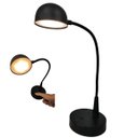 Ver imagem 1 de Luminaria Abajur Led 3 Tons Touch Flexivel Usb Bateria Recarregavel Mesa Sala Quarto Cabeceira Traba
