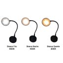 Ver imagem 5 de Luminaria Abajur Led 3 Tons Touch Flexivel Usb Bateria Recarregavel Mesa Sala Quarto Cabeceira Traba