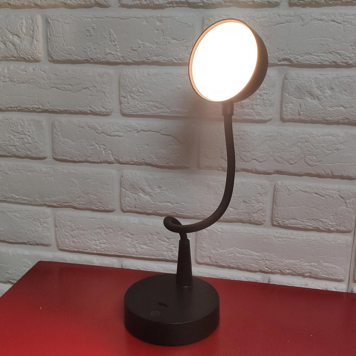 Luminaria Abajur Led 3 Tons Touch Flexivel Usb Bateria Recarregavel Mesa Sala Quarto Cabeceira Traba - 9