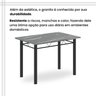 Conjunto de Mesa Tubular 100cm X 60cm Tampo em Granito com 4 Cadeiras - 10