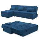Ver imagem 5 de Sofá Cama King 5 Lugares 2,70m Agnes Suede Rover & Beato