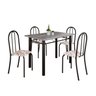 Conjunto de Mesa Tubular 100cm X 60cm Tampo em Granito com 4 Cadeiras - 2