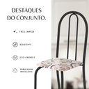 Ver imagem 6 de Conjunto de Mesa Tubular 100cm X 60cm Tampo em Granito com 4 Cadeiras