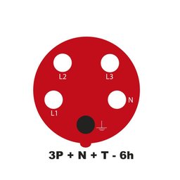 Tomada de Acoplamento Industrial 3p+n+t 32 a 380-415 Vca 6 H Tramontina - 1
