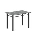 Ver imagem 3 de Conjunto de Mesa Tubular 100cm x 60cm Tampo em Granito com 4 Cadeiras Preto
