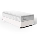 Ver imagem 1 de Cama Box com Colchão de Molas Ensacadas Pillow Top Flora Solteiro 88cm