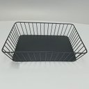 Ver imagem 5 de Bandeja Decorativa de Metal Preto 6x30x24cm Servir Mesa Organizar Café Aparador