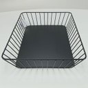 Ver imagem 6 de Bandeja Decorativa de Metal Preto 6x30x24cm Servir Mesa Organizar Café Aparador