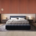 Ver imagem 2 de Painel Ripado Poliestireno 1316 Milano 12CMX1,2CMX270CM Marrom Casablanca