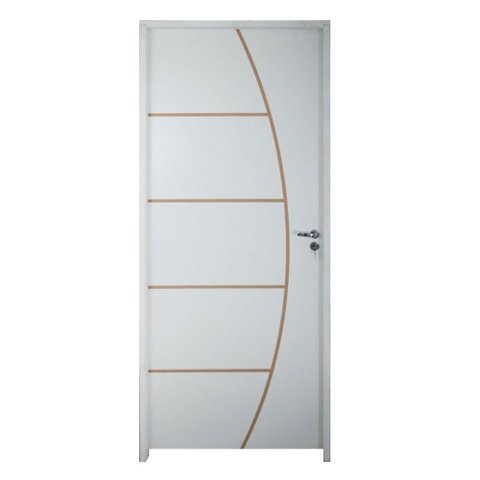 Porta Belíssima 6 Prime Batente Regulável 11-16 cm e Guarnição 62 x 2.10 Lado Esquerdo - Rodam