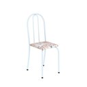 Ver imagem 4 de Conjunto de Mesa Tubular 100cm x 60cm Tampo em Granito com 4 Cadeiras Branco/Bege