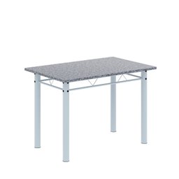 Conjunto de Mesa Tubular 100cm X 60cm Tampo em Granito com 4 Cadeiras - 3