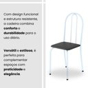 Ver mais imagens de Conjunto de Mesa Tubular 100x60cm Tampo em Granito com 4 Cadeiras Branco/Preto