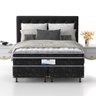 Cama Box Queen Size Probel Village D28 com Molas Pocket e Pillow Euro 68x158x198cm - 1