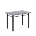 Ver imagem 5 de Conjunto de Mesa Tubular 100x60cm Tampo em Granito com 4 Cadeiras Prata/Preto