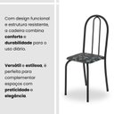 Ver mais imagens de Conjunto de Mesa Tubular 100x60cm Tampo em Granito com 4 Cadeiras Prata/Preto