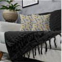 Ver imagem 2 de Kit 1 Manta para Sofá 2,40 X 1,80 + 2 Capas de Almofada Cor:preto-amarelo
