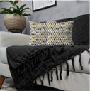 Ver imagem 2 de Kit 1 Manta para Sofá 2,40 X 1,80 + 2 Capas de Almofada Cor:preto-amarelo