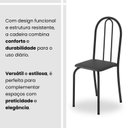 Ver mais imagens de Conjunto de Mesa Tubular 100x60cm Tampo em Granito com 4 Cadeiras