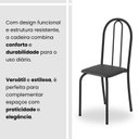 Ver mais imagens de Conjunto de Mesa Tubular 100x60cm Tampo em Granito com 4 Cadeiras Preto