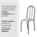 Ver mais imagens de Conjunto de Mesa Tubular 100x60cm Tampo em Ardósia Indiano com 4 Cadeiras Arabesco/Prata