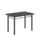 Ver imagem 5 de Conjunto de Mesa Tubular 100x60cm Tampo em Ardósia Indiano com 4 Cadeiras Arabesco/Prata