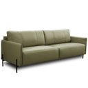 Ver imagem 1 de Sofá 4 Lugares para Sala Living Industrial 264cm Italy L06 Couro Verde Musgo - Lyam Decor