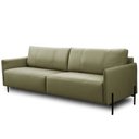 Ver imagem 2 de Sofá 4 Lugares para Sala Living Industrial 264cm Italy L06 Couro Verde Musgo - Lyam Decor