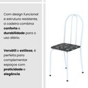 Ver mais imagens de Conjunto de Mesa Tubular 100x60cm Tampo em Ardósia Indiano com 4 Cadeiras
