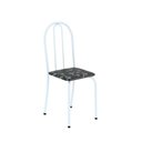 Ver imagem 6 de Conjunto de Mesa Tubular 100x60cm Tampo em Ardósia Indiano com 4 Cadeiras Branco/Preto