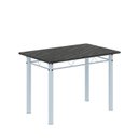 Ver imagem 5 de Conjunto de Mesa Tubular 100x60cm Tampo em Ardósia Indiano com 4 Cadeiras Branco/Bege