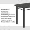 Conjunto de Mesa Tubular 100x60cm Tampo em Ardósia Indiano com 4 Cadeiras - 10