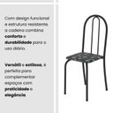 Ver mais imagens de Conjunto de Mesa Tubular 100x60cm Tampo em Ardósia Indiano com 4 Cadeiras Preto