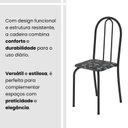 Ver mais imagens de Conjunto de Mesa Tubular 100x60cm Tampo em Ardósia Indiano com 4 Cadeiras