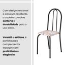 Ver mais imagens de Conjunto de Mesa Tubular 100x60cm Tampo em Ardósia Indiano com 4 Cadeiras Preto/Bege