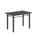 Ver imagem 5 de Conjunto de Mesa Tubular 100x60cm Tampo em Ardósia Indiano com 4 Cadeiras Preto/Bege