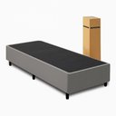 Ver imagem 1 de Cama Box Desmontavel Solteiro 88x188cm Orthocamas Suede Cinza