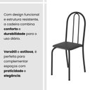 Ver mais imagens de Conjunto de Mesa Tubular 100x60cm Tampo em Ardósia Indiano com 4 Cadeiras Preto