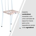 Ver imagem 7 de Conjunto de Mesa Tubular 100x60cm Tampo em Mdf com 4 Cadeiras