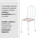 Ver mais imagens de Conjunto de Mesa Tubular 100x60cm Tampo em Mdf com 4 Cadeiras